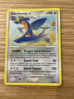 Pokemon Garchomp Holo Card 5/147 Supreme Victors Light Play Series SWIRL - Image 1