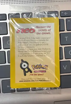 ENTEI #34 Black Star Promo Pokemon Card Factory Sealed Holo NEO Mint / bx100a - Image 1