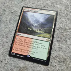 Wooded Foothills Modern Horizons 3 Regular MTG Fetch Land Card LP - Image 2