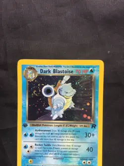 Pokemon Cards: Team Rocket 1st Edition Rare Holo: Dark Blastoise 3/82 - Image 2