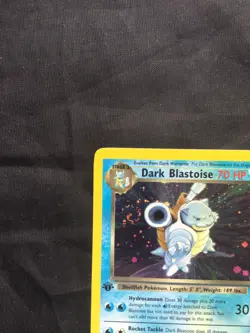 Pokemon Cards: Team Rocket 1st Edition Rare Holo: Dark Blastoise 3/82 - Image 3