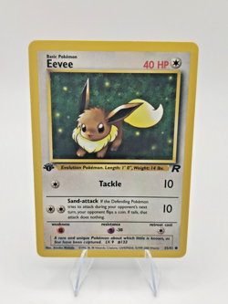 Pokemon Card - Eevee Team Rocket 1st Edition 55/82 Common NM - Image 1
