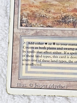 MTG Revised Dual Land Scrubland LP Reserved List 1994 Original Magic VTG - Image 5
