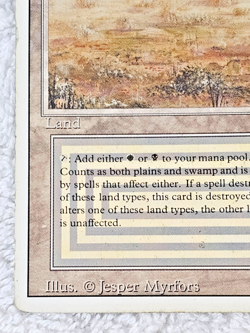 MTG Revised Dual Land Scrubland LP Reserved List 1994 Original Magic VTG - Image 5
