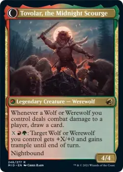 1x Tovolar, Dire Overlord - Innistrad: Midnight Hunt - NM - German MTG Werewolf - Image 3