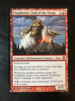Purphoros, God of the Forge (The List Reprints) Regular Lightly Played - Image 1
