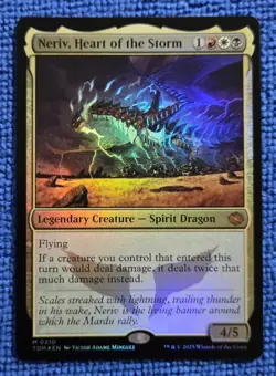 MTG 1x Neriv, Heart Of The Storm FOIL Tarkir: Dragonstorm 0210 - Image 1