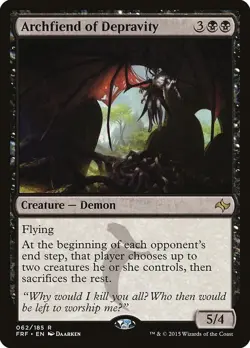 Archfiend of Depravity - Fate Reforged - 062/185 - MTG - LP - Rare - Image 1