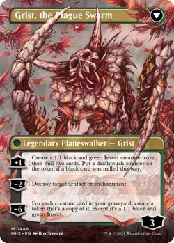 Grist, Voracious Larva (Borderless) - Modern Horizons 3 - NM - Image 2