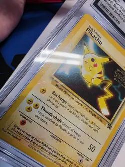 CGC Gem Mint 10 Pokemon Pikachu Black Star Promo Mewtwo Strikes Back - Image 3