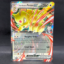 2025 POKEMON SCARLET & VIOLET TEAM ROCKET'S PERSIAN EX SVP 218 (PROMO) - Image 1