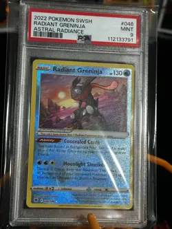 2022 Pokemon SWSH Radiant Greninja Astral Radiance PSA 9 - Image 1