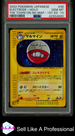 ELECTRODE POKEMON 036/092 2002 THE TOWN ON NO MAP HOLOFOIL JAPANESE PSA 10 - Image 1