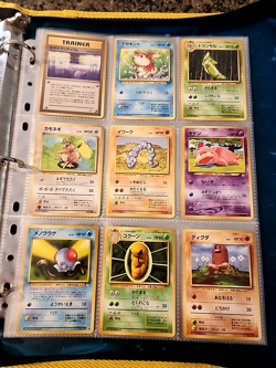 Japanese WoTC Pokemon Card Vintage Collection Binder Holo Swirl Rare Base Neo - Image 3