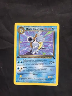 Pokemon Cards: Team Rocket 1st Edition Rare: Dark Blastoise 20/82 - Image 1