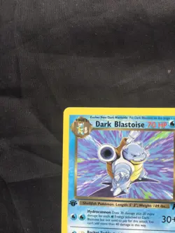 Pokemon Cards: Team Rocket 1st Edition Rare: Dark Blastoise 20/82 - Image 2