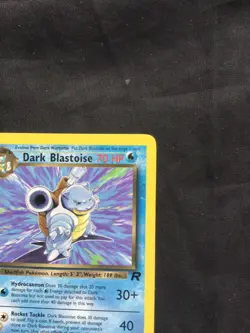 Pokemon Cards: Team Rocket 1st Edition Rare: Dark Blastoise 20/82 - Image 3
