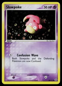 Pokemon Card - Slowpoke FireRed & LeafGreen 80/112 Reverse Holo - Image 1