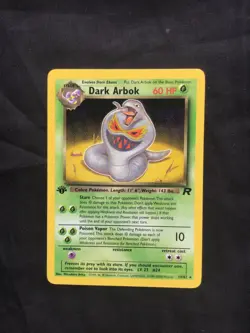 Pokemon Cards: Team Rocket 1st Edition Rare: Dark Arbok 19/82 - Image 1