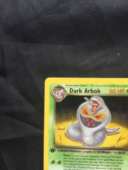 Pokemon Cards: Team Rocket 1st Edition Rare: Dark Arbok 19/82 - Image 2