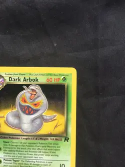 Pokemon Cards: Team Rocket 1st Edition Rare: Dark Arbok 19/82 - Image 3