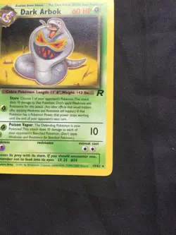 Pokemon Cards: Team Rocket 1st Edition Rare: Dark Arbok 19/82 - Image 4