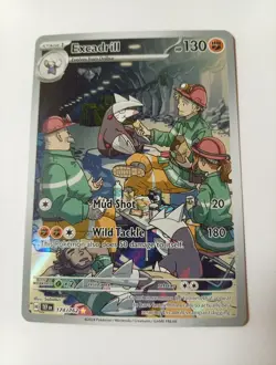 Exacdrill 174/162 Temporal Forces Illustration Rare Pokemon Card Mint Condition - Image 1