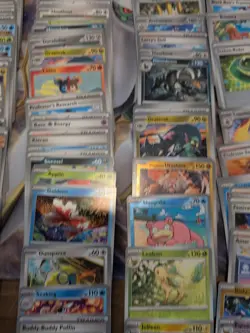 Lot Of 275 Pokemon Cards from Prismatic Evolution, Holo, Reverse Holos, Bulk - Image 4