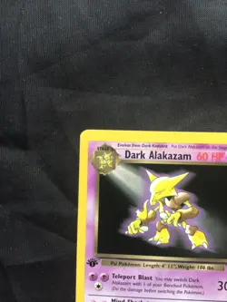 Pokemon Cards: Team Rocket 1st Edition Rare: Dark Alakazam 18/82 - Image 2