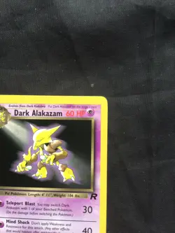Pokemon Cards: Team Rocket 1st Edition Rare: Dark Alakazam 18/82 - Image 3