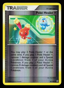 Poke Healer + 90/100 Reverse Holo Stormfront Pokemon Card - Image 1