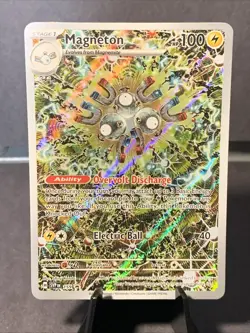 Pokemon TCG Magneton 159 Sv: Scarlet & Violet Black Star Promo Card Holo NM/M - Image 1