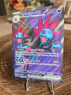 Hydreigon EX White Flare Full Art Ultra Rare 161/086 Pokemon Card - Image 3