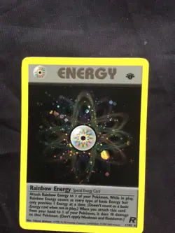 Pokemon Cards: Team Rocket 1st Edition Rare Holo: Rainbow Energy 17/82 - Image 2