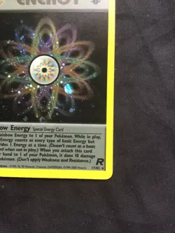 Pokemon Cards: Team Rocket 1st Edition Rare Holo: Rainbow Energy 17/82 - Image 5