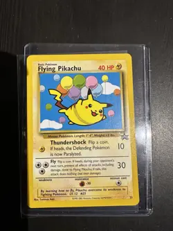 Flying Pikachu Black Star Promo 25 Pokemon Card Near Mint Minus (NM-) - Image 1