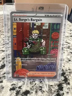Lt. Surge’s Bargain 185/132 - Mega Evolutions - NM Pack fresh - Pokemon Card - Image 1