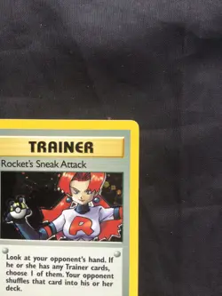 Pokemon Cards: Team Rocket 1st Edition Rare Holo: Rocket's Sneak Attack 16/82 - Image 4