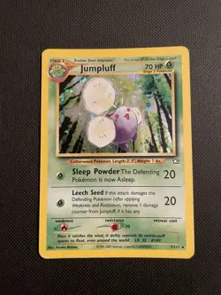 Pokemon TCG Jumpluff Holo Rare Card 7/111 Neo Genesis Set Vintage MP - Image 1