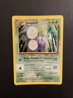 Pokemon TCG Jumpluff Holo Rare Card 7/111 Neo Genesis Set Vintage MP - Image 2