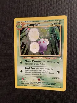 Pokemon TCG Jumpluff Holo Rare Card 7/111 Neo Genesis Set Vintage MP - Image 3
