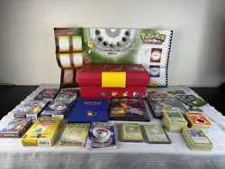 Vintage Pokemon Mixed Lot 1990s Cards Box Books And More - Image 1