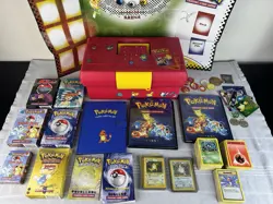 Vintage Pokemon Mixed Lot 1990s Cards Box Books And More - Image 2