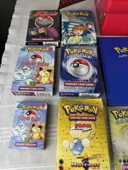 Vintage Pokemon Mixed Lot 1990s Cards Box Books And More - Image 3