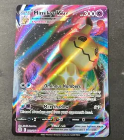 Pokemon Brilliant Stars Mimikyu VMAX Ultra Rare Card 069/172 NM - Image 1