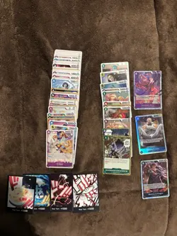 One Piece 100 Card Lot TCG Card Game Commons,Uncommons,Rares And 3 S.R English - Image 1