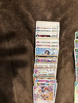 One Piece 100 Card Lot TCG Card Game Commons,Uncommons,Rares And 3 S.R English - Image 2