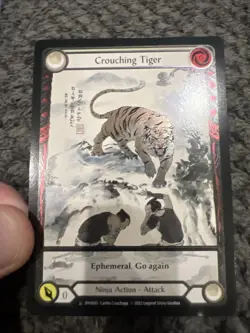 Flesh and Blood FAB Crouching Tiger NM 1st EditionCold Foil Dynasty - Image 1