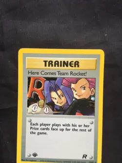 Pokemon Cards: Team Rocket 1st Edition Rare Holo: Here Comes Team Rocket! 15/82 - Image 2