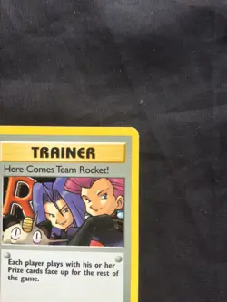 Pokemon Cards: Team Rocket 1st Edition Rare Holo: Here Comes Team Rocket! 15/82 - Image 4